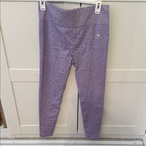 Gymshark Lilac Textured High-Waist Leggings